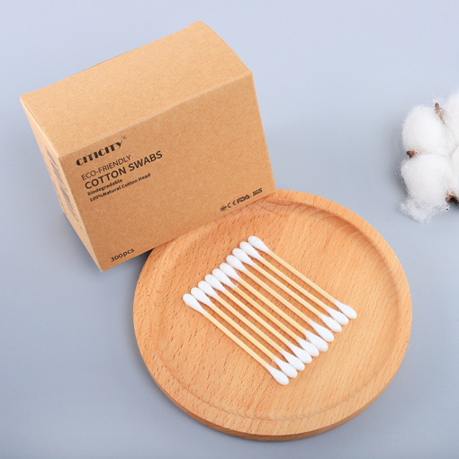cotton buds in bamboo 100% naturali