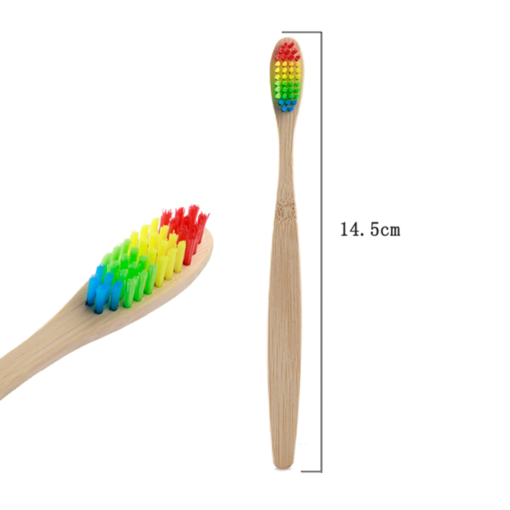 spazzolini di bamboo da bambino - 10 pezzi dimensioni